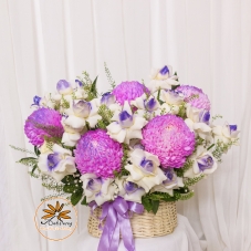 GIỎ HOA CÚC MẪU ĐƠN Ý NGHĨA